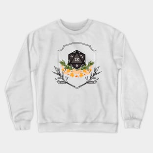 D20 shield with some heraldry Crewneck Sweatshirt